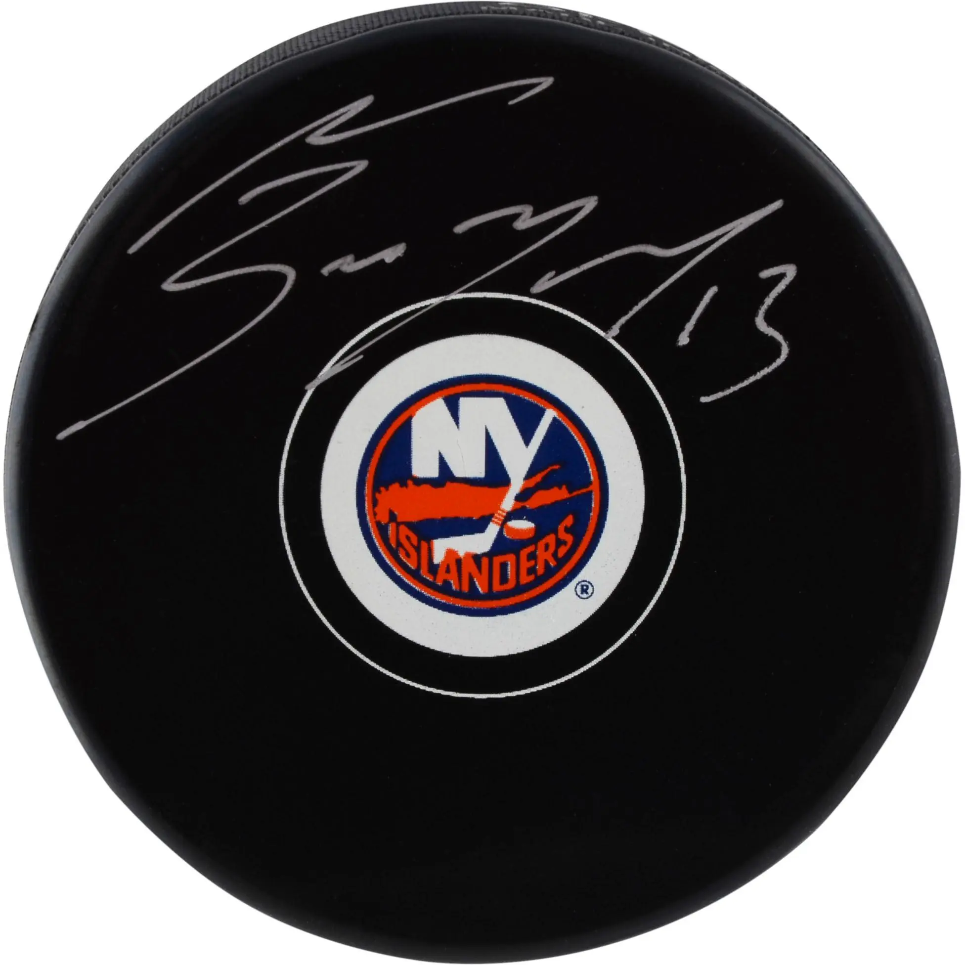 Mathew Barzal New York Islanders Autographed Hockey Puck - Fanatics Authentic Certified