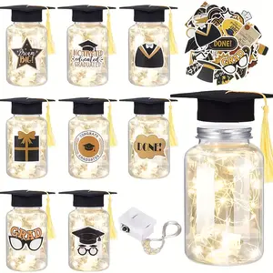 8pcs Lighted Graduation Jars, 2026 Graduation Gifts With Graduation Jars, Graduation Stickers, Graduation Party Decorations, Suitable For Graduation Gifts