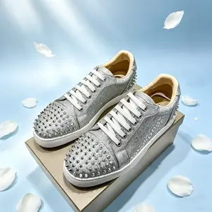 New style rivet men's shoes - best-selling trendy lace-up fashionable casual couple shoes