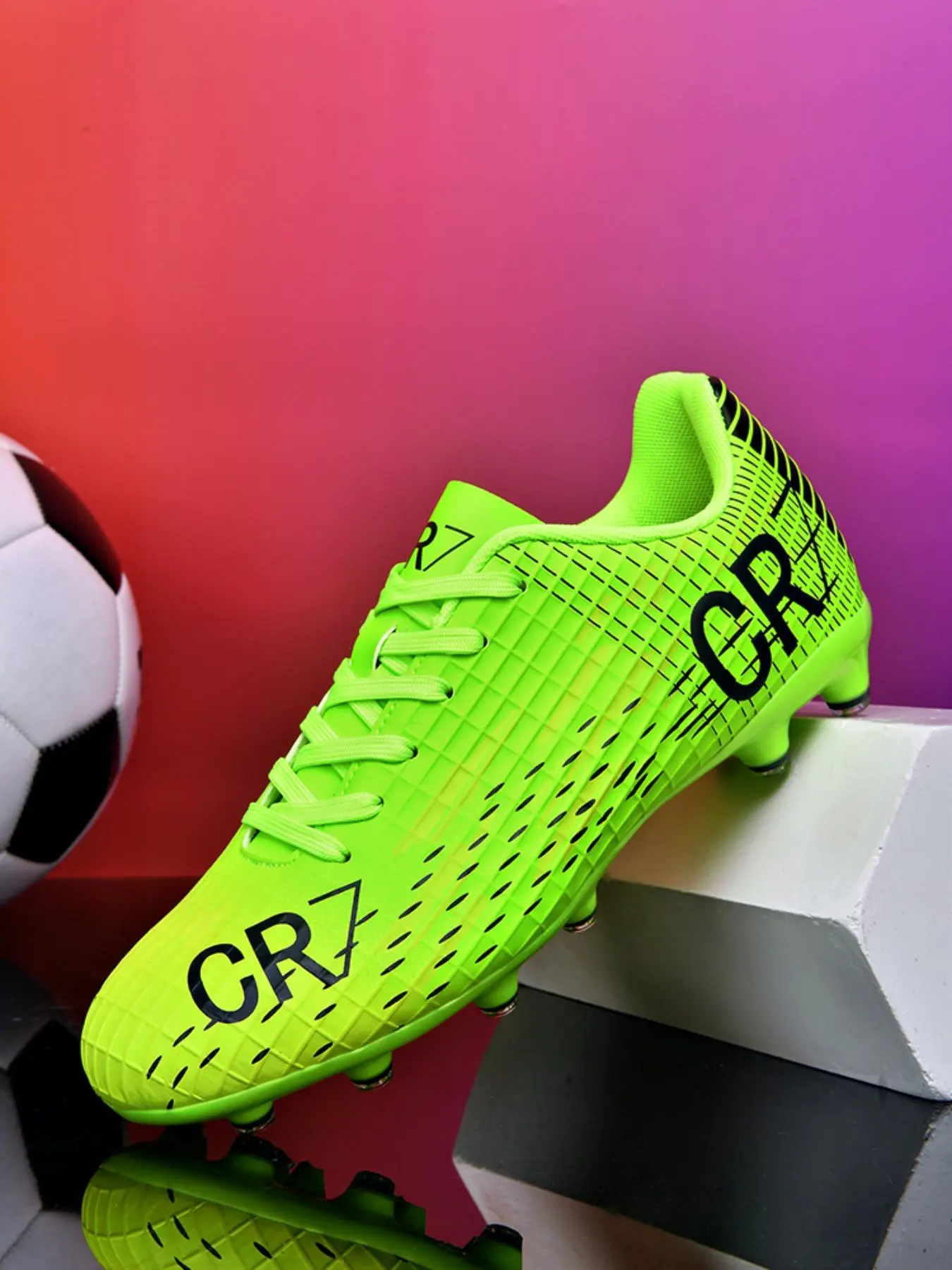 Unisex's High Top Football Shoes, Comfortable Breathable Football Cleats, Professional Football Boots for Training & Competition, Soccer Shoes