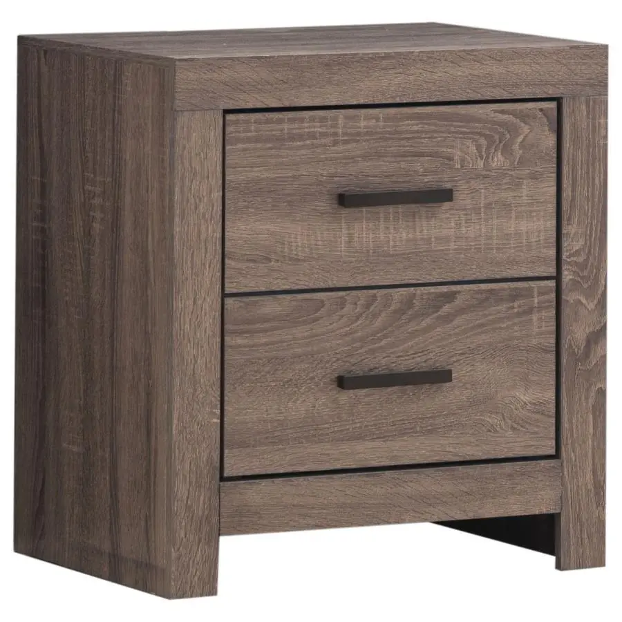 Brantford 2-drawer Nightstand Barrel Oak 207042 Coaster