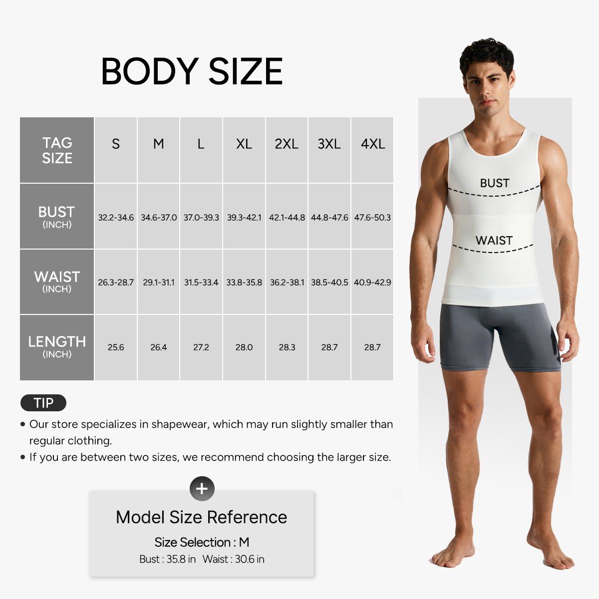 Nebility Men’s Silky Soft Compression Shapewear Tank, Slimming Body Shaper Vest with Waist & Chest Support, Stretchy, Odor-Resistant, Breathable Muscle Tank for Daily Comfort, Menswear, Tanktop,fathersdaygift