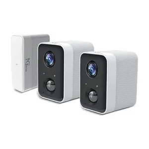 NGTeco C52002A Security Cameras System 2 Pack Outdoor with 1 Hub 1080P 2.4G WiFi -HD  Camera Auto Tracking, Weatherproof Video Recording, Color Night Vision, For Home/Outdoor/Store Surveillance smart camera remote  surveillance eufy  solar