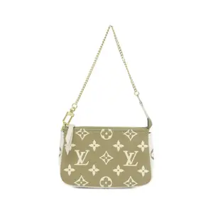 Pre-owned Louis Vuitton Leather Travel Bags Pochette Accessoires Spring in the City Monogram Empreinte Mini by Rebag