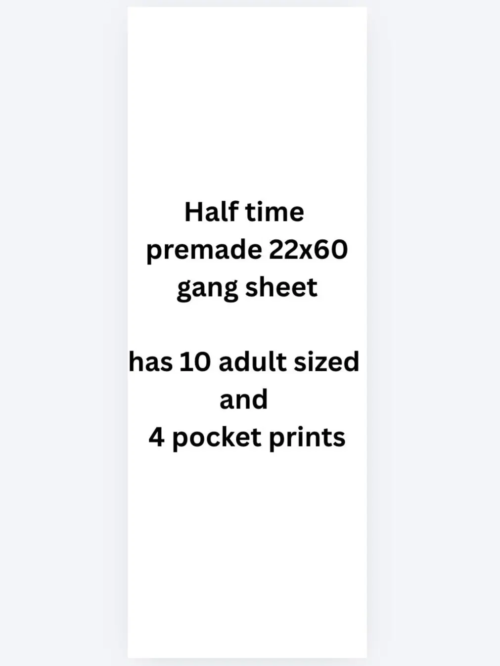 Bowwll  Premade Gang sheet 22x48