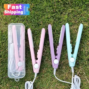 3 in 1 Hair Iron High Quality flat iron Straightening hot comb mini professional hair straightener & Curling Iron Styling Tools Curler