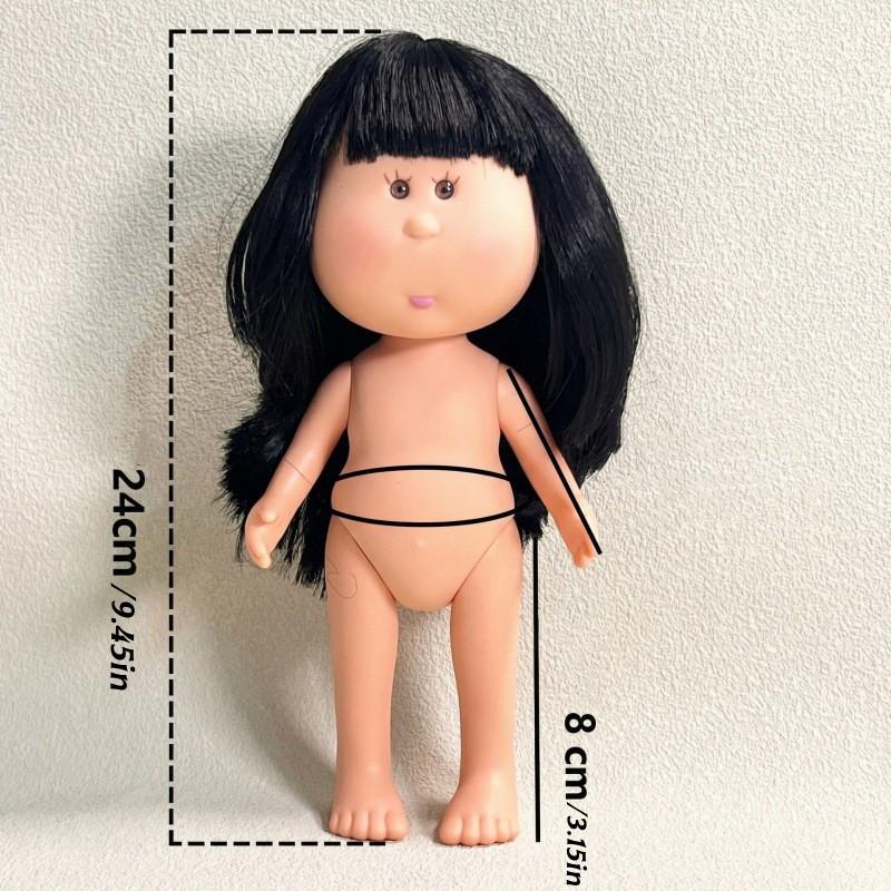 24cm Spanish Potato Doll Mia Toy Set, Bjd Dolls Soft Plastic Girl Toys, Perfect Gift for Kids, High-Quality Playthings