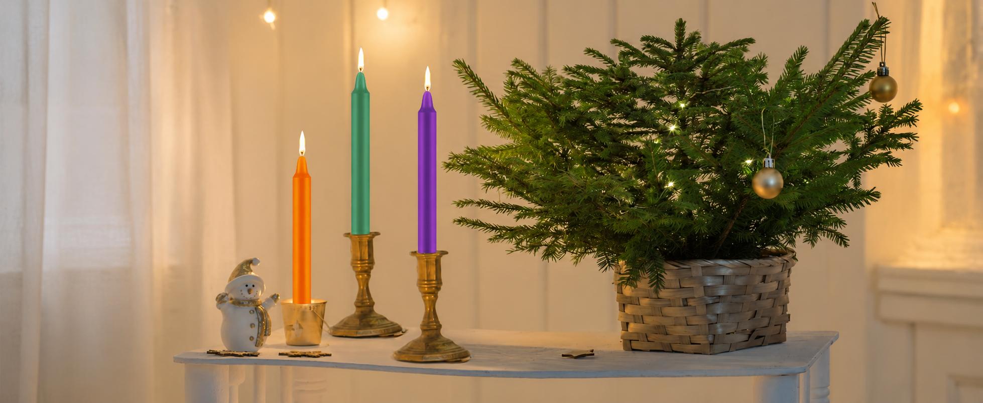 80 Pack Mini Taper Spell Candle-4 Inch Multi-Colored Candle Sticks-for Home Decor Kitchen Decor Wedding Decoration-10 Colours