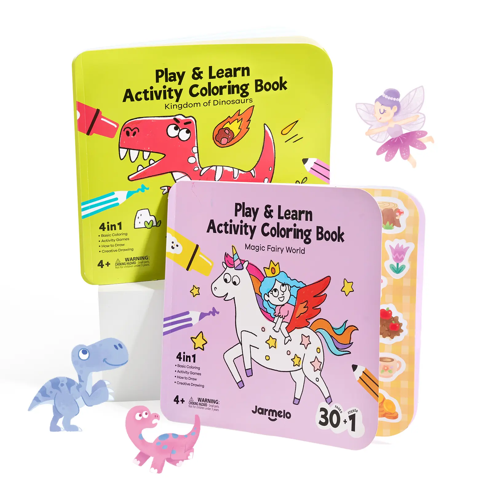 Jarmelo TwistJoy Silky Crayon and Learn Coloring Activity Book Combination