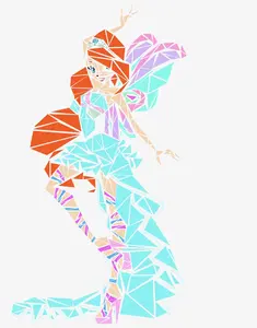 winx club bloom harmonix picture print