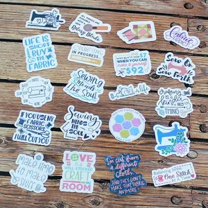 Sewing Theme Stickers Pack of 20