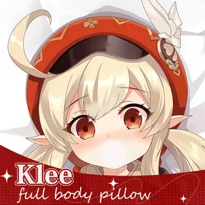 Anime Dakimakura Japanese Otaku Waifu Life Size Doublesided Print Hugging Body Pillov Cover Genshin Impact Klee