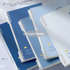 High-Quality A5/b5 Notebook, Simple Blue Design, Thick Eye-Protection Inner Pages, Ideal for Students & Office Use, Durable Spiral Binding, Spiral Notebook Journal