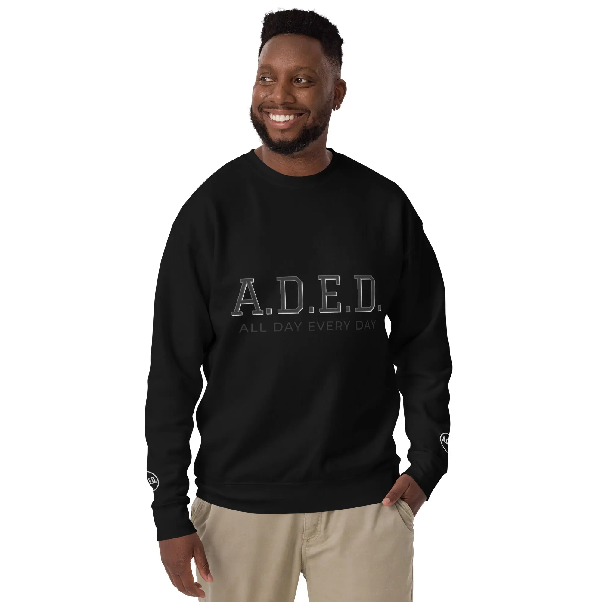 A.D.E.D. Original Logo Unisex Premium Sweatshirt
