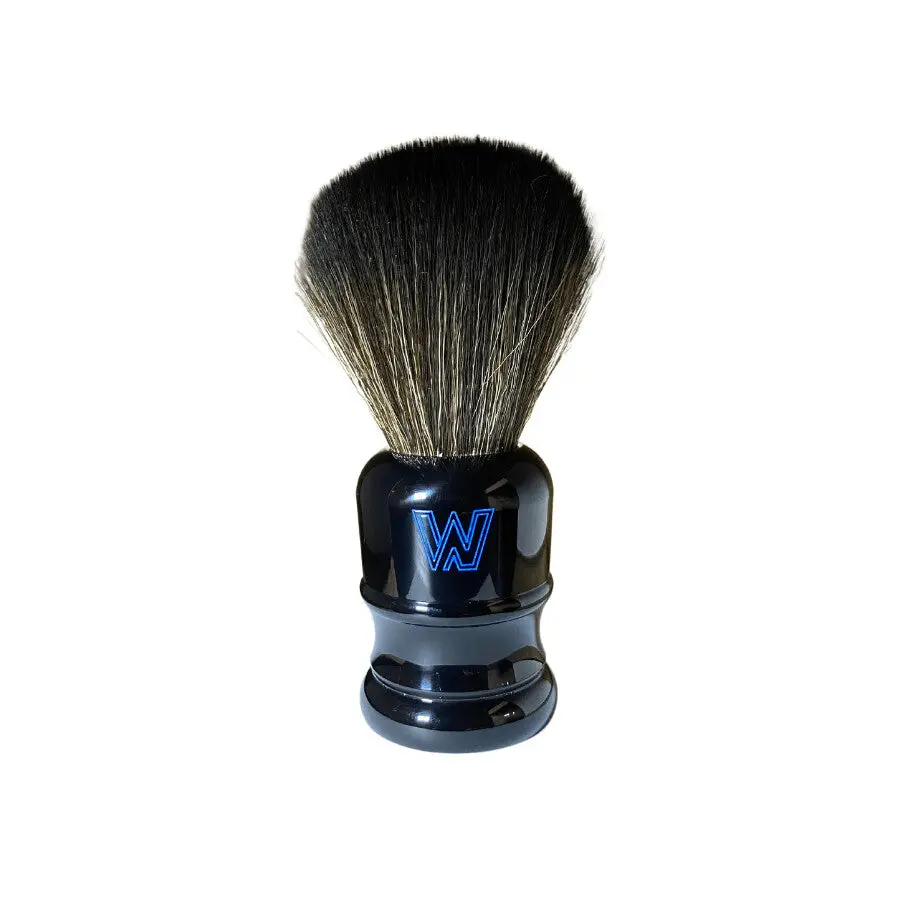 Wet Shaving Store V1 Black Synthetic Shaving Brush with 26mm G5 Knot for Premium Wet Shaving Experience - Handle