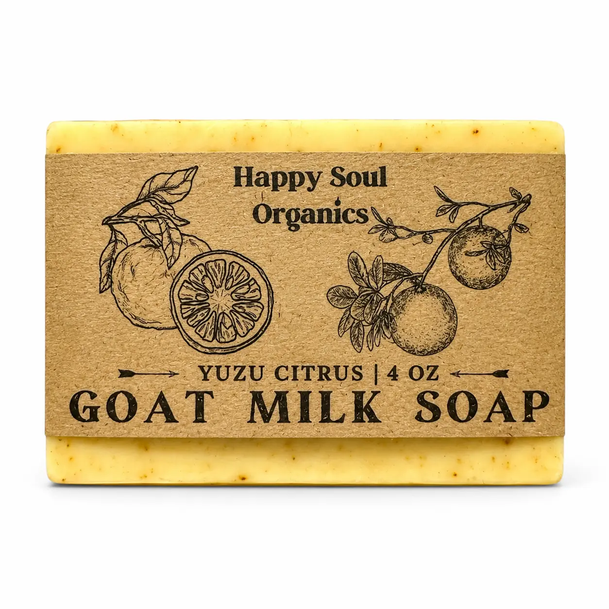 Yuzu Citrus Goat Milk Turmeric Soap 4oz