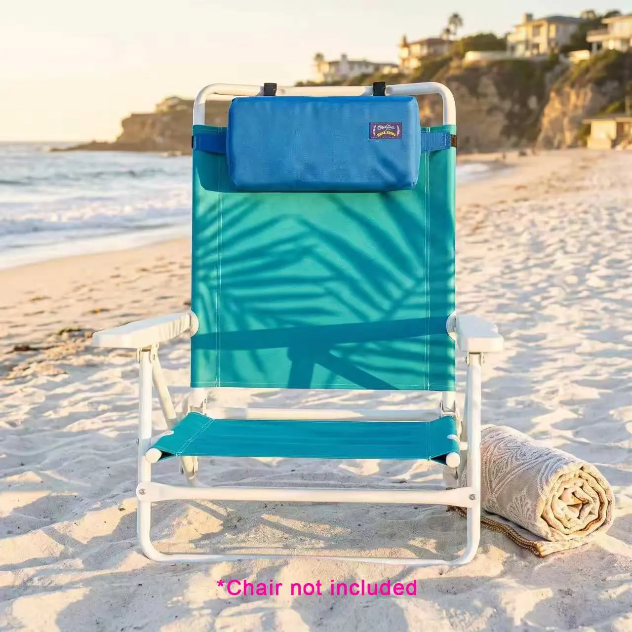 Surfgear 3-in-1 Beach Chair Pillow & Lumbar Support Cushion(Chair not included), Universal Headrest for Beach Chairs, Non-Inflatable Quick Dry Neck Back Support for Camping, Beach, Outdoor Chairs Adjustable Lightweight Ergonomic Travel