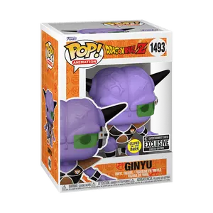 Funko Pop! Dragon Ball Z - Ginyu (Glow) #1493 Exclusive (Sticker may vary) Collectible Pop Vinyl Figure