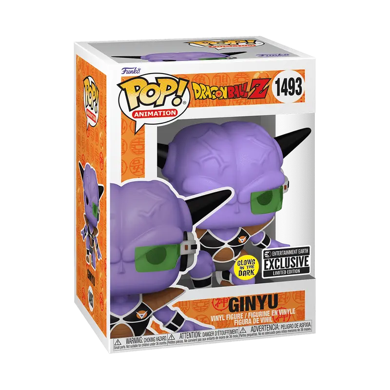 Funko Pop! Dragon Ball Z - Ginyu (Glow) #1493 Exclusive (Sticker may vary) Collectible Pop Vinyl Figure