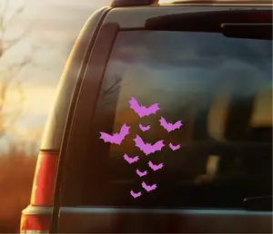 warm of Bats Vinyl Car Decal, Gothic Aesthetic Sticker for Alt Girls and Guys, Emo and Spooky Girls, Halloween Lovers, Dark Alternative Car Accessory, Durable Weatherproof Decal for Cars, Laptops, Water Bottles, Perfect Creepy Cute Gift Idea