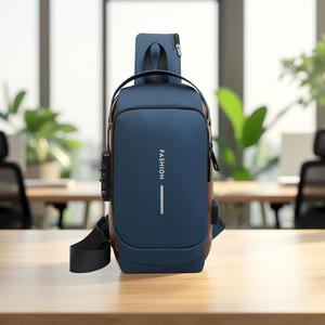 Men's Secure Chest Pack with Advanced Password Lock System - Anti-Theft Water-Resistant Design Perfect for Cycling, Travel & Daily Use, Never Worry About Pickpockets Again