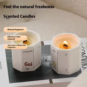 Osmanthus and Star Anise Cup Aromatherapy Candle - Handmade Scented Candle for Bedrooms and Indoor Spaces, Low-Temperature, High-Quality Scent house smell good products Decor Decoration house smell good products