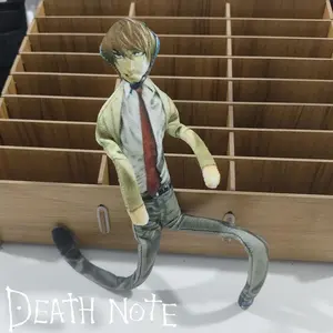 Anime Death Note Yagami Light Cosplay Plush Stuffed Abstract Funny Twistable Figure Doll Room Decoration Halloween Party Props