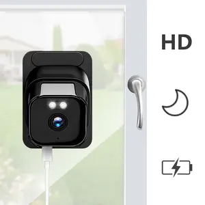 1080P Window Security Camera with Color Night Vision, Wired Indoor Wi-Fi Camera , 24/7 Recording, Motion Detection,2-Way Talk and Easy Installation，2.4/5GHz Wi-Fi, Home Security Cameras