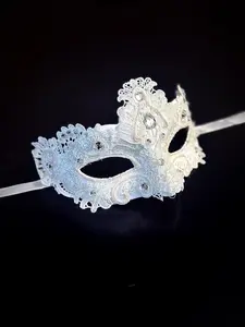 Brocade Mask - White