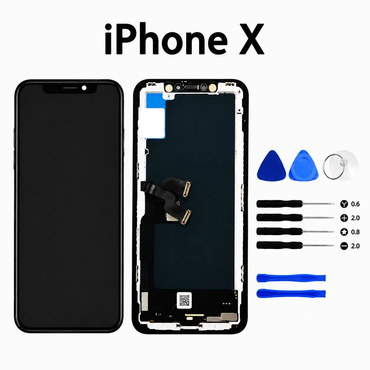 iPhone X/iPhone XR/iPhone XS/iPhone XS Max Replacement Display Assembly with Tools for Easy Repair and Upgrade