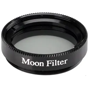 1.25 Inch Moon Filter Aluminum Frame Light Pollution Filter for Telescope Eyepieces