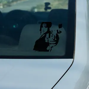 Anime Girl Silhouette Vinyl Decal for Car laptop decal car accessories Window Sticker Bumper Sticker Y2K