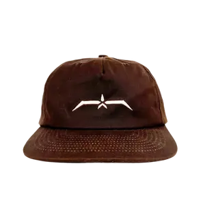 Brown Waxed Hat