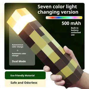 Upgraded Light-up Wall  - Pixel    -   Night  - Hand Held or Wall Mount Lighting -black led lights room-light Dual Mode Automatic Color Change