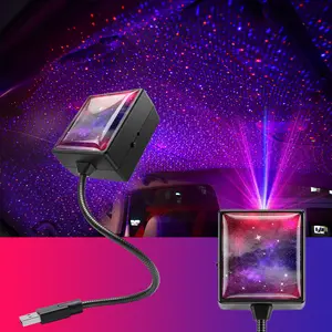 EMPTAN USB Car Roof Star Projector Night Light, Portable Adjustable LED Car Interior Light Plug and Play Romantic Starry Car Roof Star Lights Decor for Home Bedroom Party