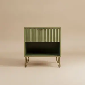 DUMBO 1.0 Nightstand in Olive Green
