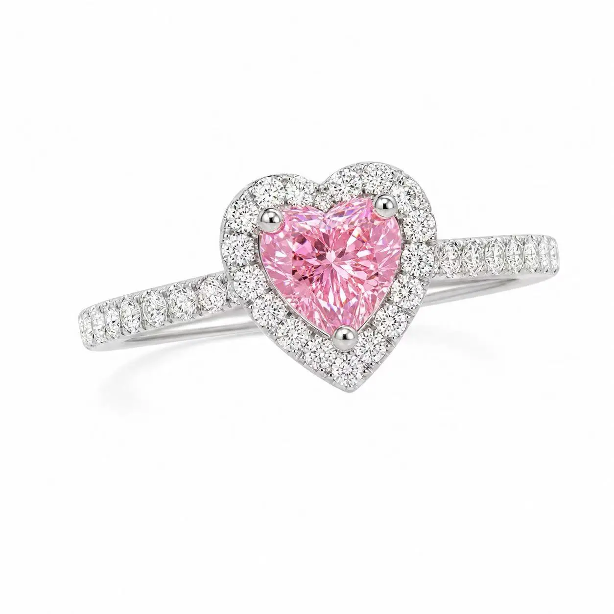 Moissanite ring with GRA certificate included