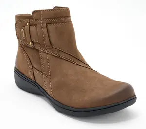 Clarks Collection Leather Ankle Boots -Carleigh Style