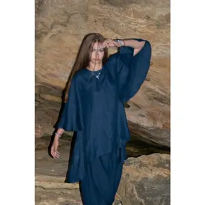 Linen Short Sleeves Top VANINA - Casual Comfortable Blouse for Women, Comfortable Fit, Day Wear, Chic Style