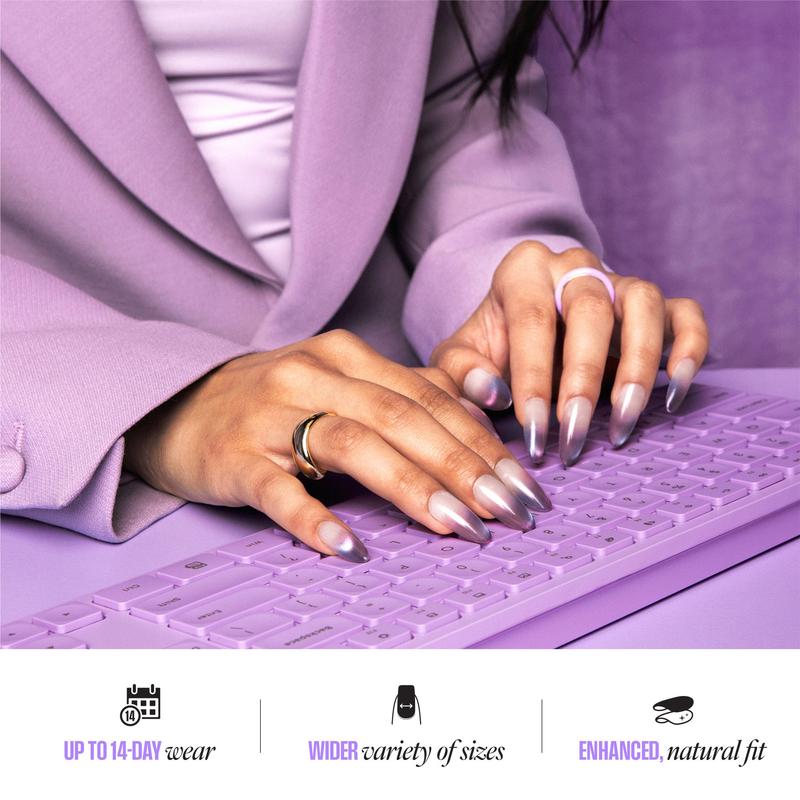 KISS CORE Magnetic Press On Glue Nails - Glittering