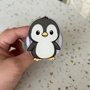 Cute Penguin Magsafe Phone Grip - Adorable Animal Magnetic Holder & Kickstand - Winter Gift Accessory