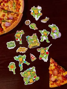 TEENAGE MUTANT NINJA TURTLES X SHEIN Cartoon Alphabet Pattern Sticker Pack