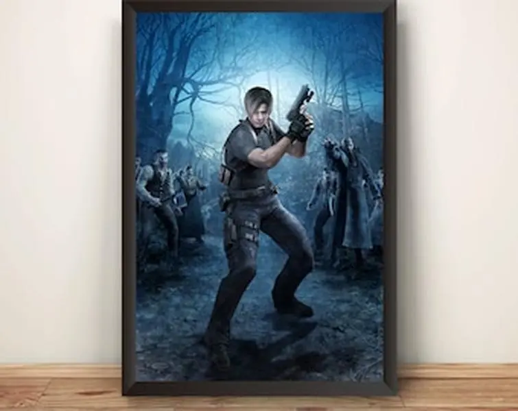 Leon Residence Evil 4 Premium Poster.