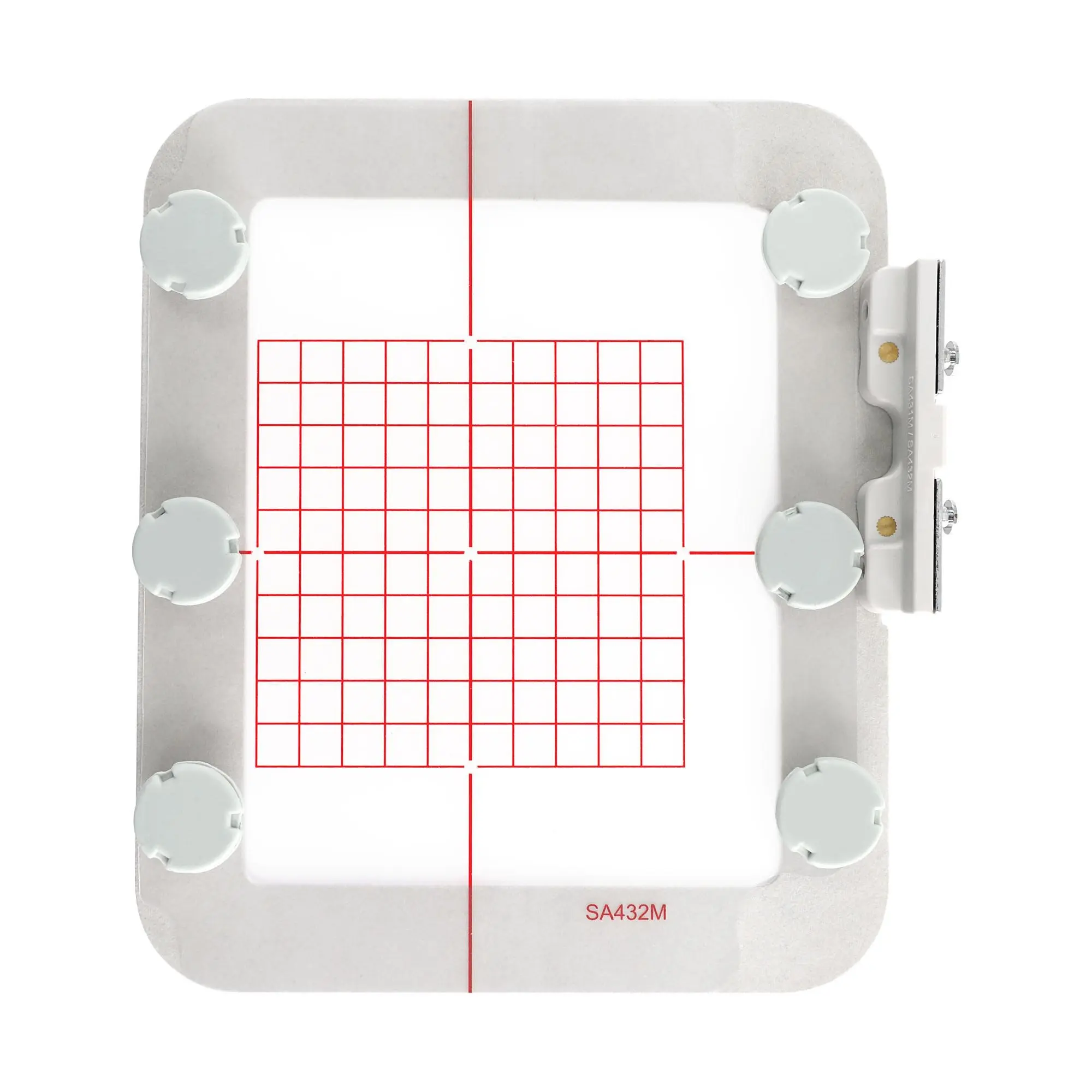 Sew Tech Magnetic Hoop SA432M 4x4inch / 100x100mm for Brother SE700 PE550D PE535 SE400 PE525 PE540D PE500 SE625 SE425 Innov-is Babylock, Metal Magnet Embroidery Machine Sash Frames