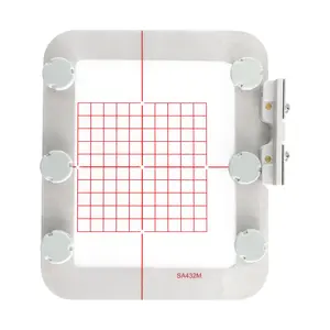 Sew Tech Magnetic Hoop Set for Brother SE700 PE550D PE535 SE400 PE525 PE540D PE500 SE625 SE425 Innov-is Babylock, Metal Magnet Embroidery Machine Sash Frames  （4x4inch / 100x100mm）SA432M