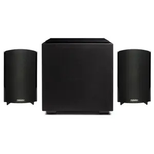 Definitive Technology Home Theater Bundle: (2) ProMonitor 800 Speakers and Descend DN8 Subwoofer - Powerful 2.1 System for Immersive Audio Compact Aluminium