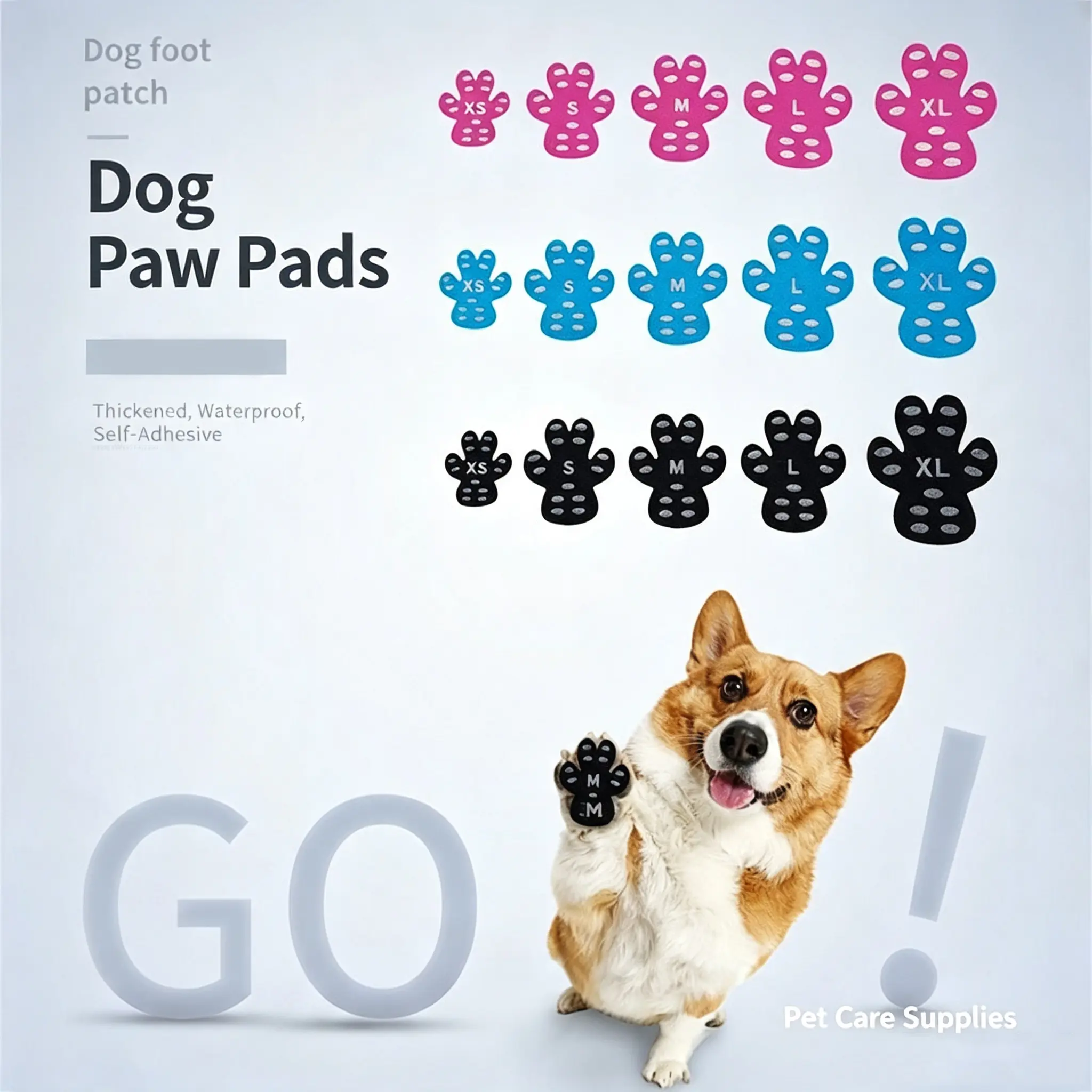 Dog Invisible Paw Pad Stickers, Waterproof Pet Paw Protectors with Anti-Slip, Heat-Resistant & Cut-Resistant Features