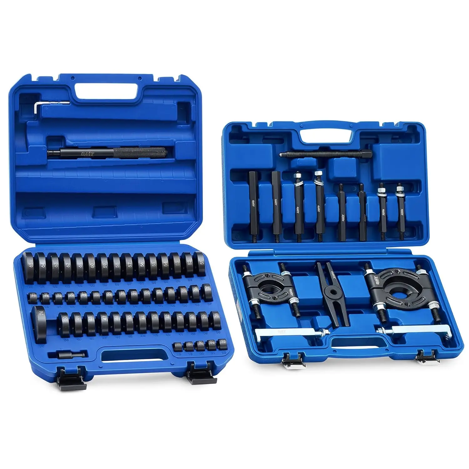Orion Motor Tech 2-in-1 Bushing Driver Tool & Bearing Press Kit, Complete Bushing & Bearing Service Kit with 2" and 3" Jaws, 5 Ton Capacity Bearing Separator, Heavy Duty Wheel Bearing Puller Tool Set