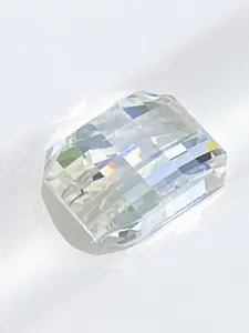 Elegant Cubic Zirconia Emerald Cut Artificial Gemstone, Perfect for Jewelry, Earrings, Phone Decor, Bracelets, Necklaces, Valentine's Day Gift