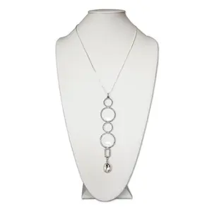 Neckglasses  Karen Bling Reading Glass - Silver, Strength 3.0